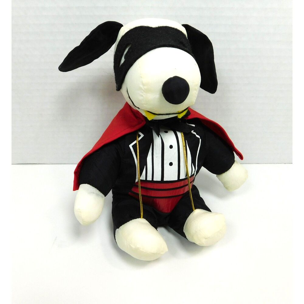 Vintage Snoopy Vampire Count Dracula Plush Halloween Parachute Nylon 6" Peanuts